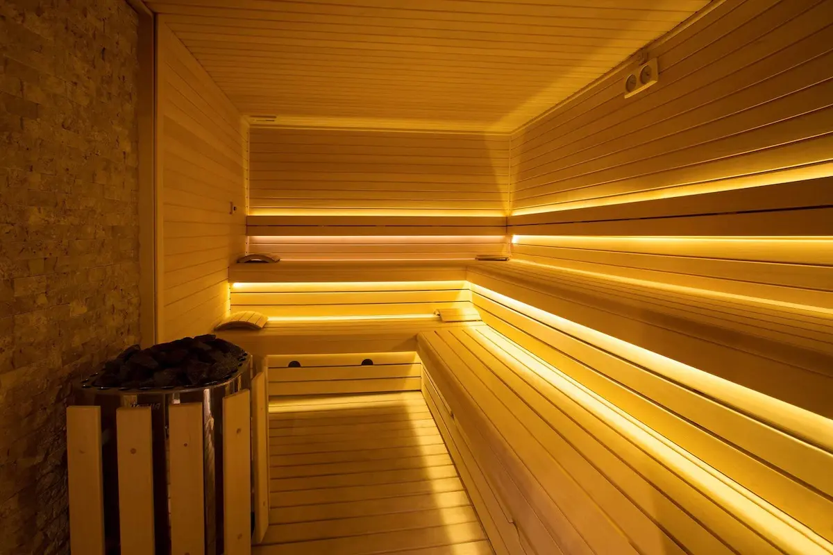 Relaxing sauna
